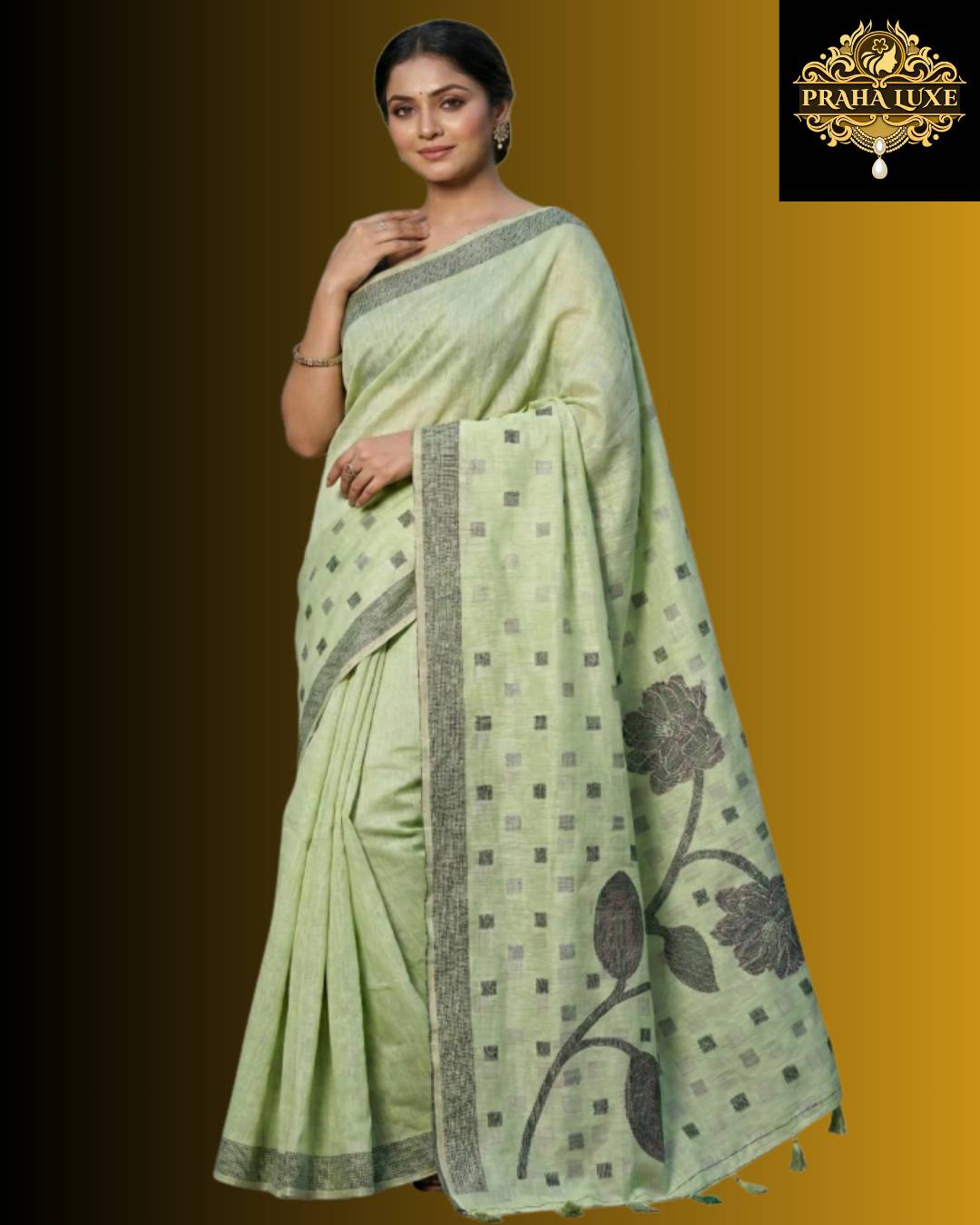 Linen-Cotton-Saree