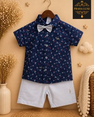 boys-shorts-shirt-bow-set-2